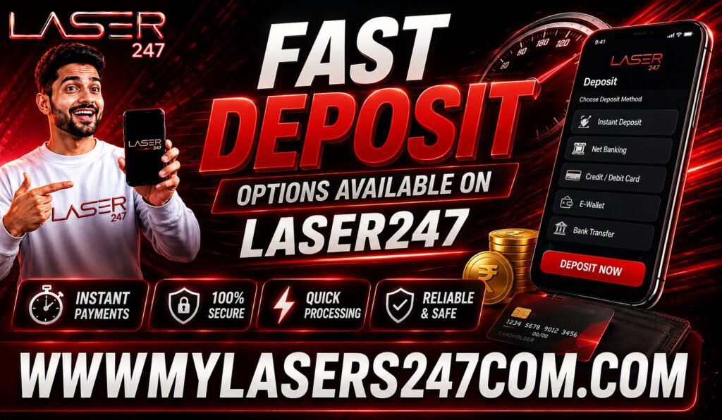 Fast Deposit Options Available on Laser247