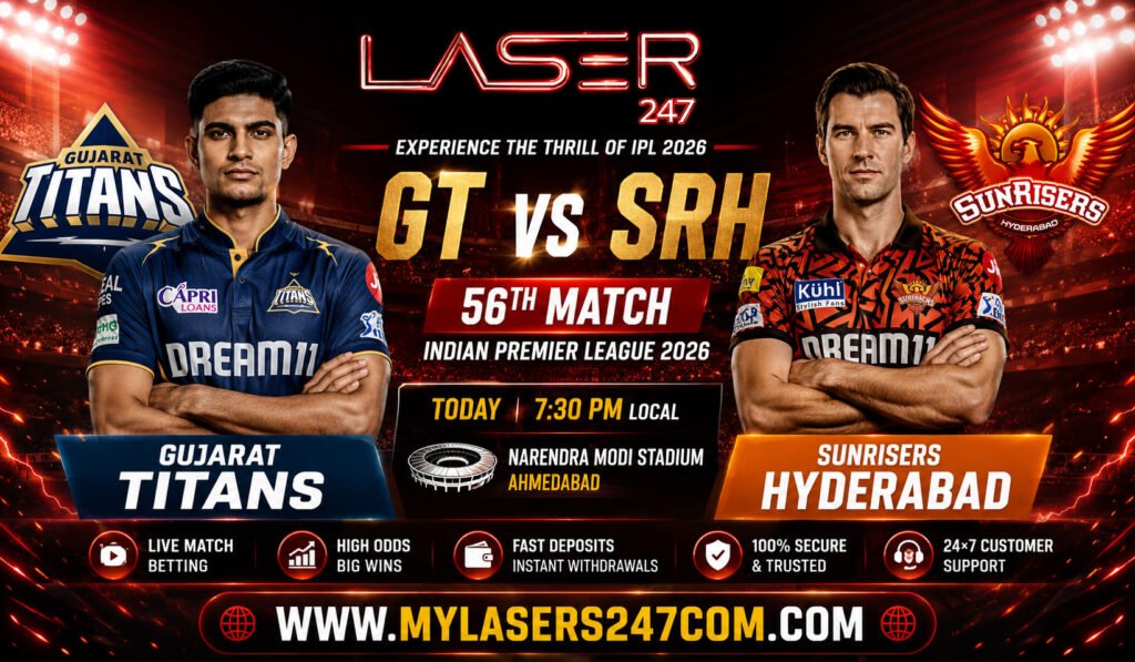 GT vs SRH Laser247 IPL 2026 Match 56 Prediction